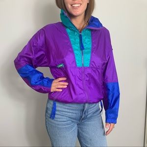 Vintage Columbia colorblock wind breaker